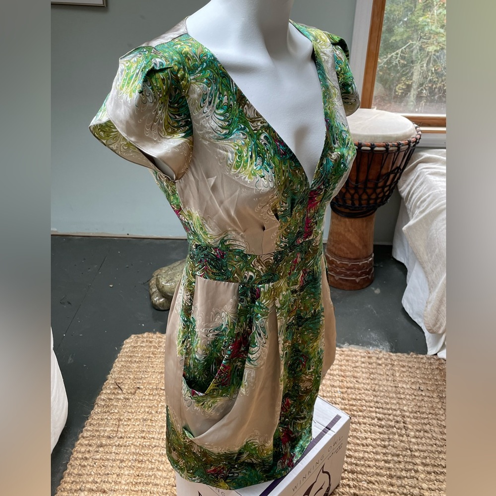 Nanette Lepore Silk Dress With Pockets size 4